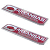 University of Arkansas 2 Piece Heavy Duty Alumnium Truck Emblem Set