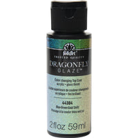 Folkart Dragonfly Glaze Blue-Green-Gold Hobby Paint 2 oz. (Pack of 3)