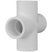 Charlotte Pipe Schedule 40 2 in. Slip X 2 in. D Slip PVC Cross 1 pk