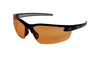 Edge Eyewear Zorge G2 Safety Glasses Amber Lens Black Frame 1 pc