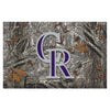 MLB - Colorado Rockies Camo Camo Rubber Scraper Door Mat