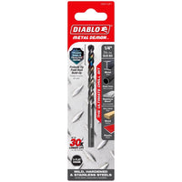 Diablo Metal Demon 1/4 in. X 4 in. L Stainless Steel Drill Bit 3-Flat Shank 1 pc