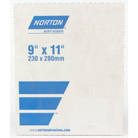 Norton 11 in. L X 9 in. W 40 Grit Aluminum Oxide Sandpaper 1 pk