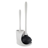 PlumbCraft Toilet Plunger with Holder 7 in. L X 4 in. D