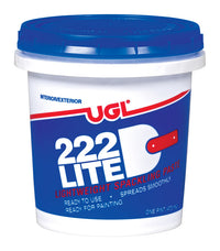 UGL 222 Lite Ready to Use White Lightweight Spackling Paste 1 pt. (Pack of 6)