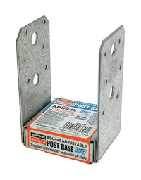 Simpson Strong-Tie ZMAX 5.5 in. H x 3.56 in. W 16 Ga. Galvanized Steel Post Base (Pack of 12)