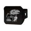 University of Kansas Black Metal Hitch Cover