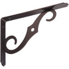 National Hardware 5-1/2 in. H X 8 in. W X 0.94 in. D Brown/Gray/Tan Steel Shelf Bracket (Pack of 10).