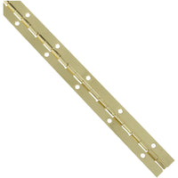 V570 12" x 1-1/16" Continuous Hinge - Polished Brass