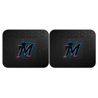 MLB - Miami Marlins Back Seat Car Mats - 2 Piece Set