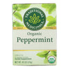 Traditional Medicinals Organic Peppermint Herbal Tea - Caffeine Free - Case of 6 - 16 Bags