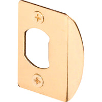 Prime-Line 2.25 in. H X 1.43 in. L Brass-Plated Steel Latch Strike Plate