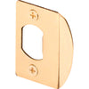 Prime-Line 2.25 in. H X 1.43 in. L Brass-Plated Steel Latch Strike Plate