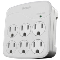 Southwire Woods 6 outlets Wall Tap White 1440 J