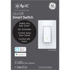 C by GE Single Pole or 3-way Smart Paddle Switch White 1 pk