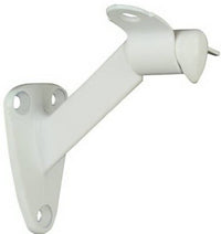 National Hardware White Zinc Die Cast w/Steel Strap Handrail Bracket