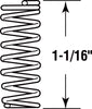 Prime-Line 1-1/16 in. L X 7/16 in. D Compression Spring 4 pk