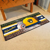 MLB - Milwaukee Brewers Yellow Baseball Runner Rug - 30in. x 72in.