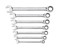 GEARWRENCH 12 Point Metric Ratcheting Combination Wrench Set 7 pc