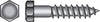 Hillman 1/4 in. X 1 in. L Hex Hot Dipped Galvanized Steel Lag Screw 100 pk