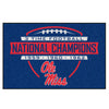 University of Mississippi (Ole Miss) Dynasty Rug - 19in. X 30in.