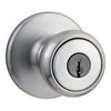 Kwikset  Tylo  Satin Chrome  Entry Knobs  ANSI/BHMA Grade 3  1-3/4 in.