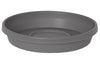 Bloem Terratray 6 in. Dia. Resin Tray Charcoal (Pack of 20)