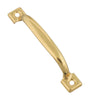 National Hardware 4-3/4 in. L Brass-Plated Gold Steel Door Pull (Pack of 10).