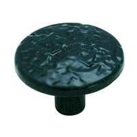 Amerock  Allison Value  Round  Cabinet Knob  1-1/4 in. Dia. 7/8 in. Colonial  Black  2 pk