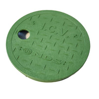 NDS 6 in. W X 0.75 in. H Round Valve Box Cover Green