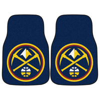 NBA - Denver Nuggets Carpet Car Mat Set - 2 Pieces