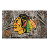 NHL - Chicago Blackhawks Camo Rubber Scraper Door Mat