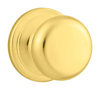 Kwikset Juno Polished Brass Passage Lockset 1-3/4 in.