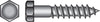 Hillman 3/8 in. X 2-1/2 in. L Hex Hot Dipped Galvanized Steel Lag Screw 50 pk