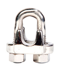 Campbell Chain Polished Stainless Steel Wire Rope Clip (Pack of 10)