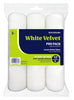 RollerLite White Velvet Woven Dralon Fabric 9 in. W X 3/8 in. Cage Paint Roller Cover Refill 3 pk