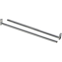 V209 18" - 30" Adjustable Closet Rod - Bright Zinc