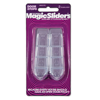 Magic Sliders 1 in. H X 4 in. W X 1 in. L Acrylic Clear Door Stop (Pack of 2).