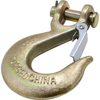 3256BC 3/8" Clevis Slip Hook with Latch - Yellow Chromate