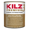 KILZ 3 Premium White Flat Water-Based Stain Blocking Primer 1 qt (Pack of 6)