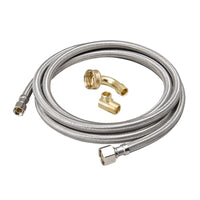 BK Products 3/8 in. OD Sizes X 1/2 in. D FIP 48 in. Braided Stainless Steel Dishwasher Supply Line