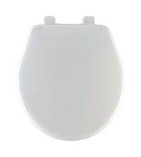 Bemis Slow Close Round White Plastic Toilet Seat