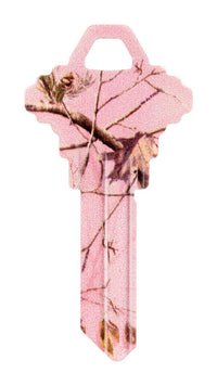 Hillman RealTree Pink House/Office Universal Key Blank Single (Pack of 6).