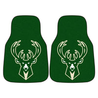 NBA - Milwaukee Bucks Carpet Car Mat Set - 2 Pieces