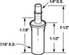 Prime-Line Mill White Nylon Pivot 2 pc