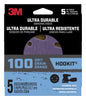 3M Hookit 5 in. Ceramic Hook and Loop Ultra Durable Sanding Disc 100 Grit Medium 5 pk