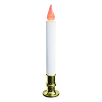 Celebrations LED Golden/White Flickering Candle 9 in.