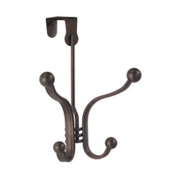 iDesign York Lyra 8-1/2 in. H X 5-1/2 in. W X 4-1/2 in. L Over-the-Door Hook Brown