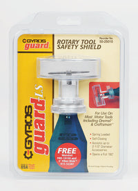 Gyros Tools GyrosGuard Plastic Round Universal Rotary Tool Safety Shield Kit 4 L x 1/8 Dia. in.