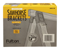 Fulton Black Heavy Gauge Steel Sawhorse Bracket 400 lbs.